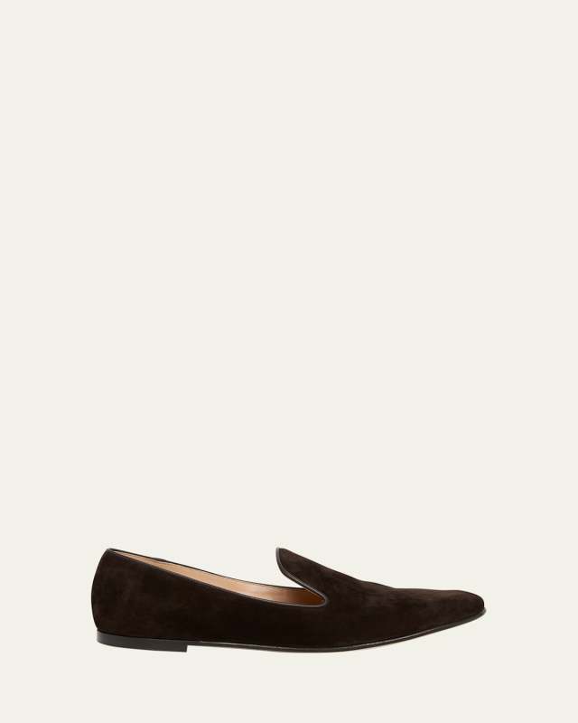 Suede Slip-On Loafers